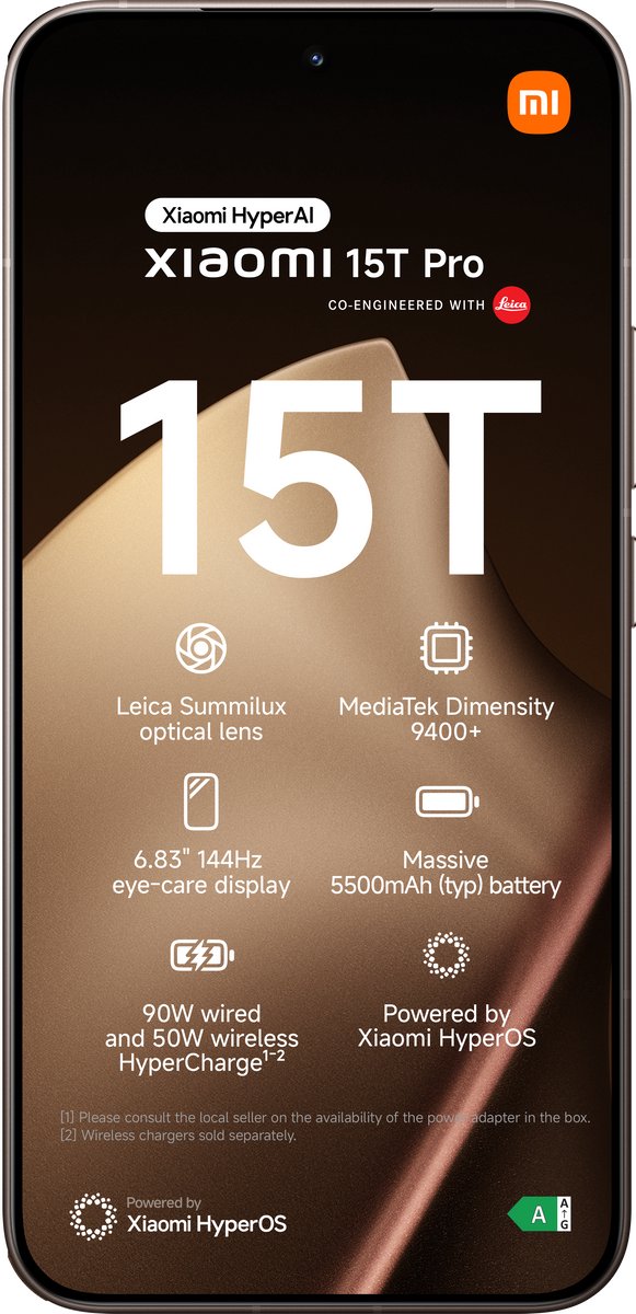 Xiaomi 15T Pro - 12GB - Goud