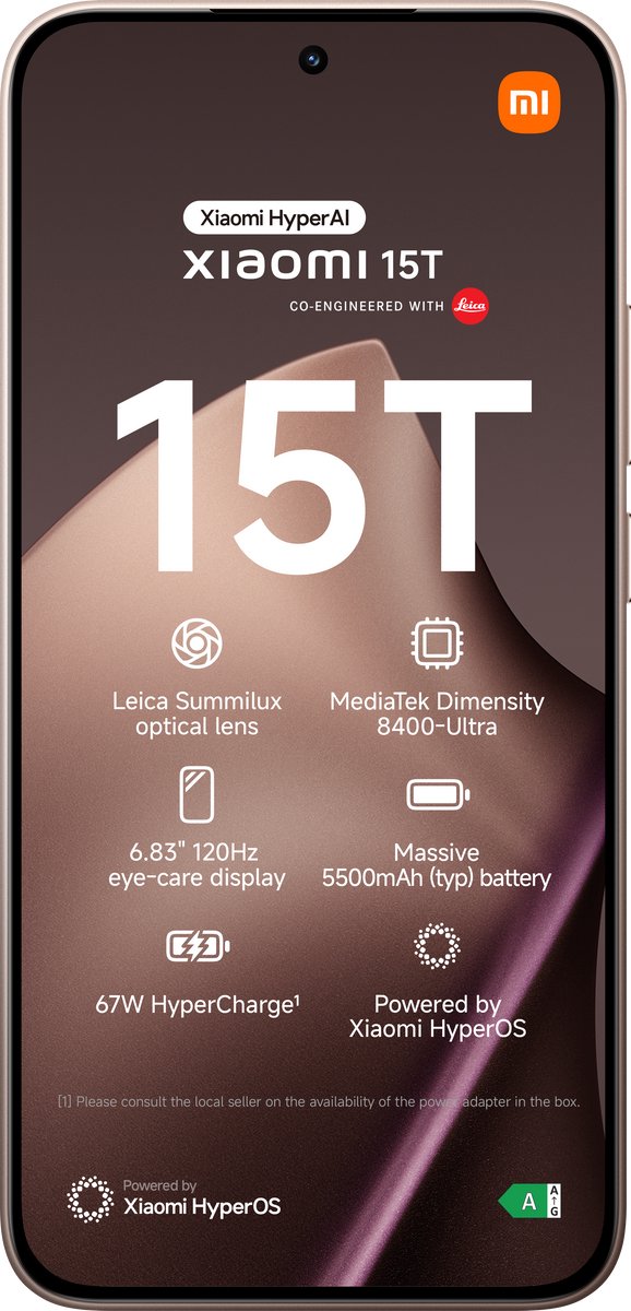 Xiaomi 15T - 12GB - Roségoud